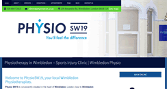 Desktop Screenshot of physiosw19.co.uk