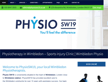 Tablet Screenshot of physiosw19.co.uk